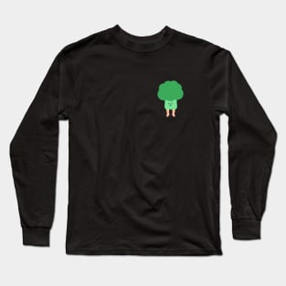 Broccoli with Legs | Cute | Weird | High Quality | Gift | Minimalist Long Sleeve T-Shirt